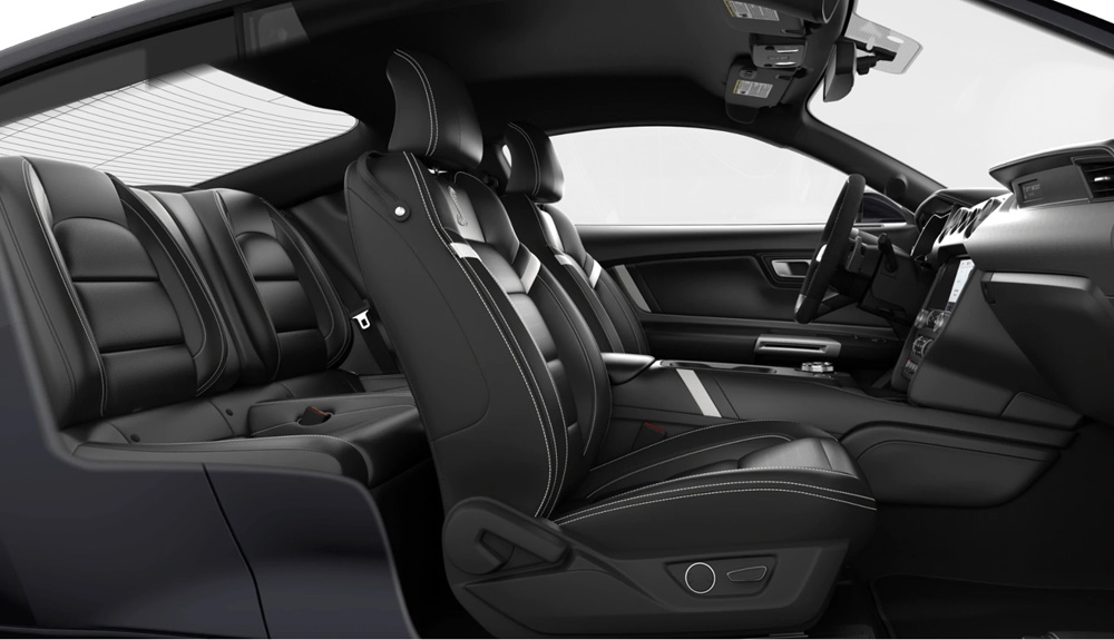 LEATHER-TRIMMED SPORT SEATS - EBONY_SHELBY GT500 Fastback MY2020