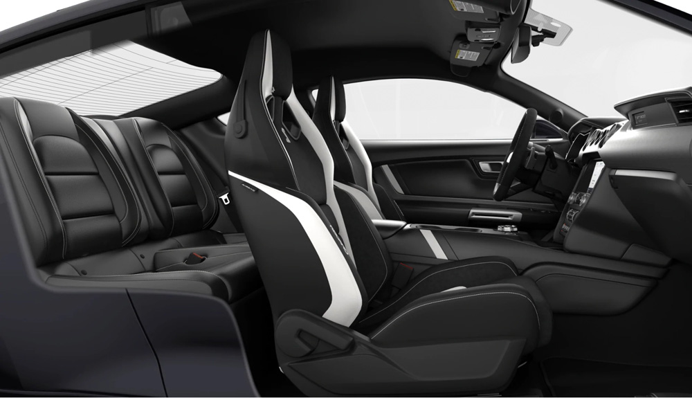 RECARO LEATHER-TRIMMED SPORT SEATS - EBONY_SHELBY GT500 Fastback MY2020